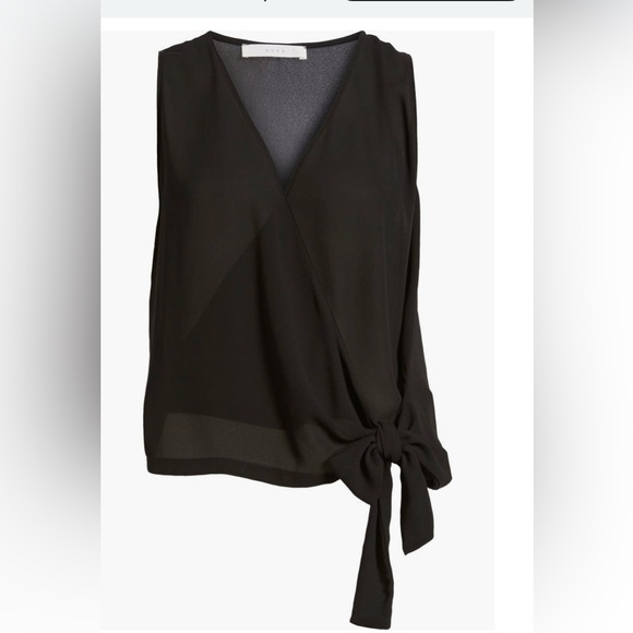 Classic Black Wrap Top - Picture 3 of 3